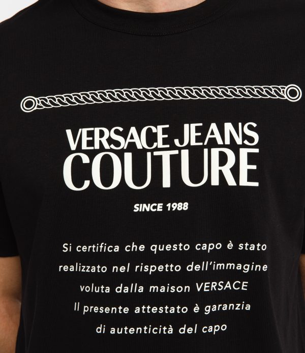 camiseta negra logo hombre versace 71GAHT02CJ00T dolcevitaboutique.ess