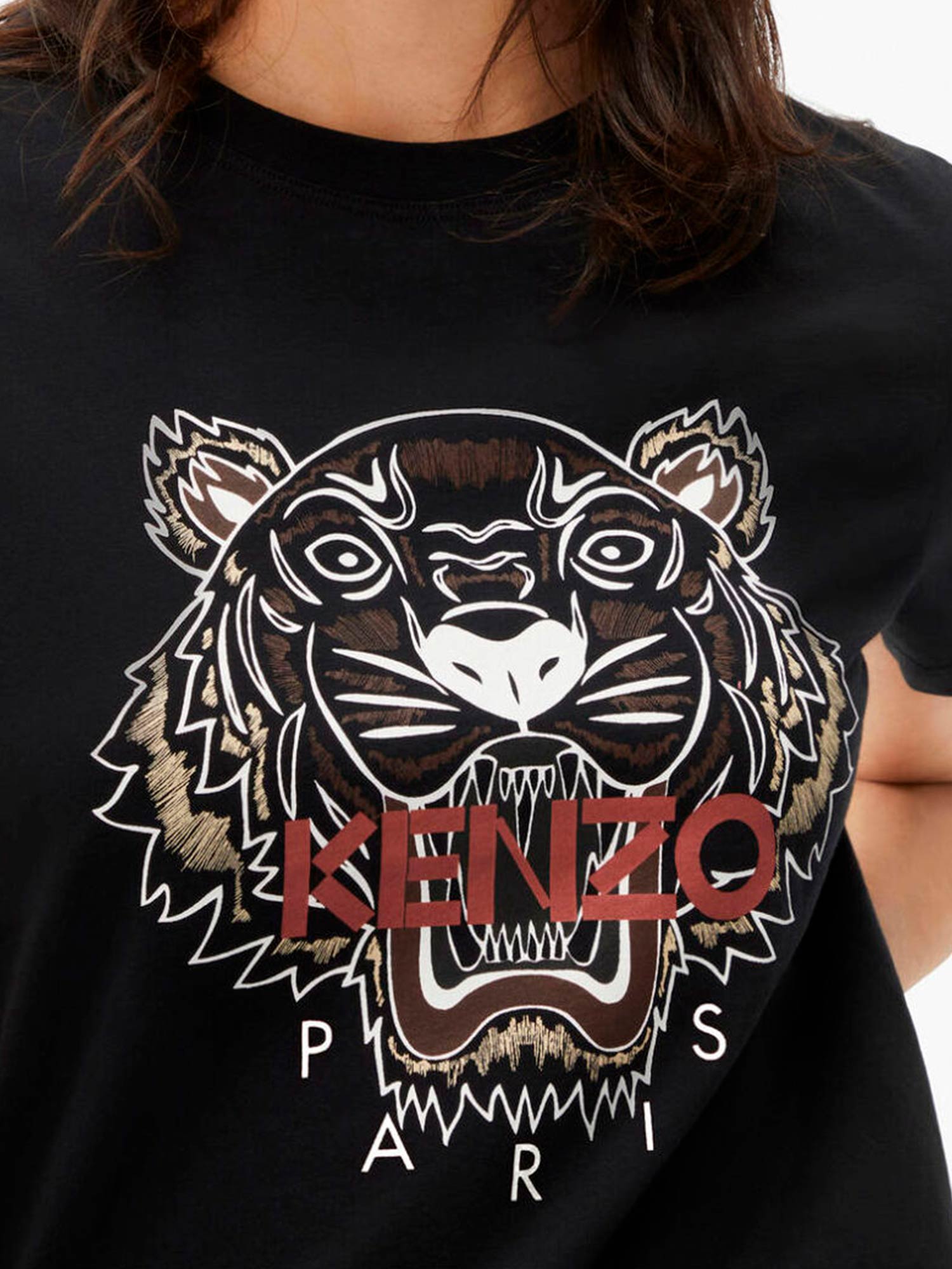 Bajo mandato Ambigüedad hipótesis Camiseta de mujer Kenzo logo tigre multicolor • Dolce Vita Boutique