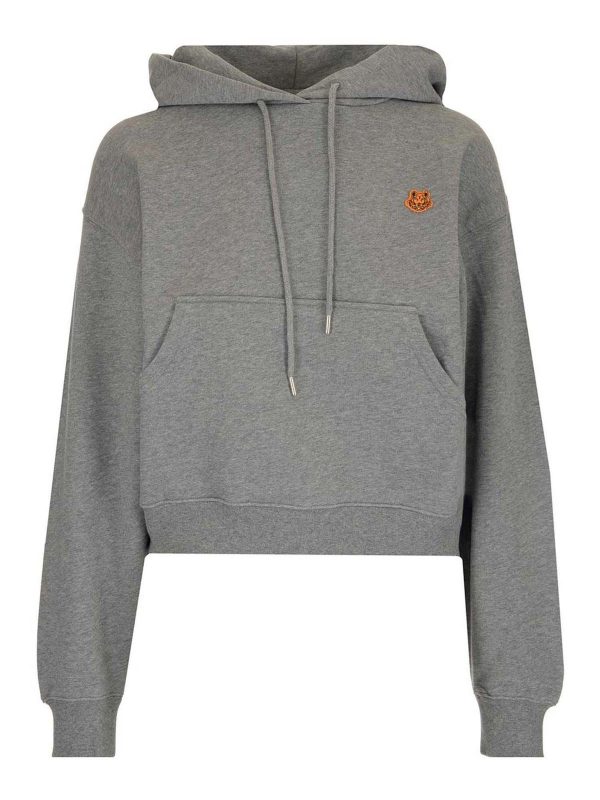 sudadera mujer kenzo capucha gris dolcevitaboutique