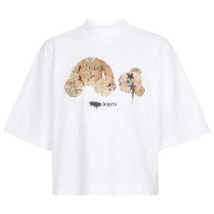 camiseta corta blanca mujer teddy palm angels dolcevitaboutique 1