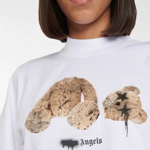 camiseta corta blanca mujer teddy palm angels dolcevitaboutique.es