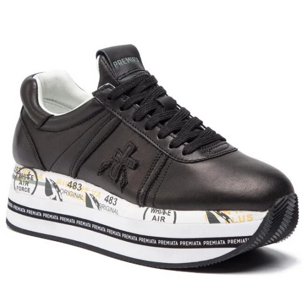 zapatillas sneakers premiata mujer beth 3873 negro dolcevitaboutique
