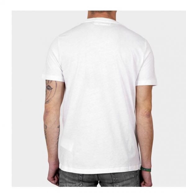 camiseta karl lagerfeld logo ikonik blanca dolcevitaboutique.e