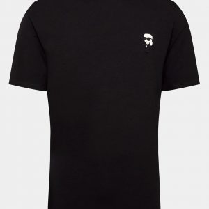 camiseta negra karl lagerfeld t shirt crewneck regular fit dolcevitaboutique