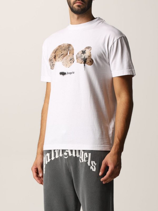 camiseta hombre oso palm angels PMAA001F21JER0270160 dolcevitaboutique.es