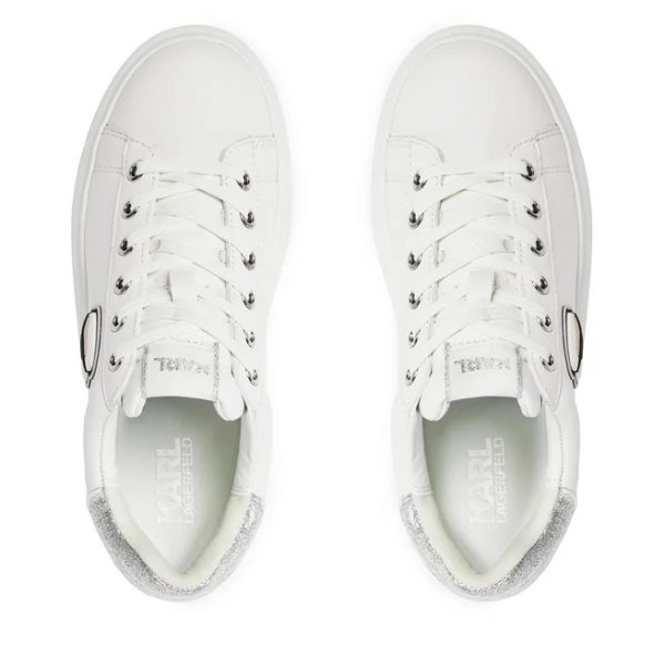 zapatillas karl lagerfeld kl62530n white lthr w silver 01 Dolce Vita Boutique
