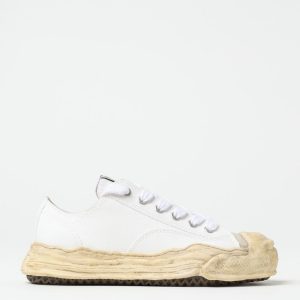Zapatillas de mujer MaisonMIHARA YASUHIRO hank dyed sole low blancas